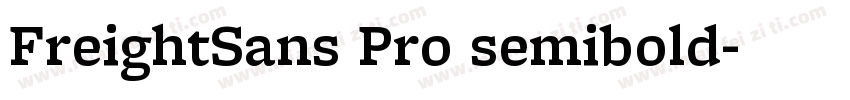FreightSans Pro semibold字体转换